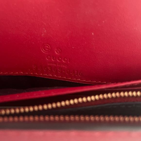 Gucci Blooming Blue Fold Over Wallet /Chain - Picture 8 of 9